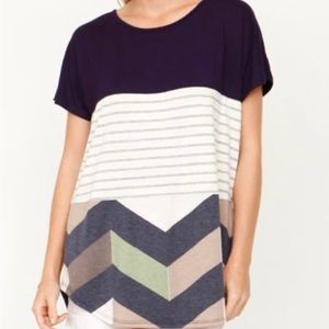 Egs by Eloges color block oversized tunic